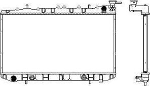 SAKURA Automotive 3251-1001 - Radiator, engine cooling autospares.lv