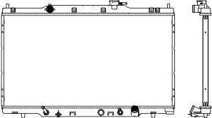 SAKURA Automotive 3211-1041 - Radiator, engine cooling autospares.lv