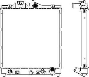 SAKURA Automotive 3211-1012 - Radiator, engine cooling autospares.lv