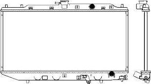 SAKURA Automotive 3211-1030 - Radiator, engine cooling autospares.lv