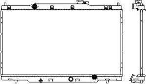 SAKURA Automotive 3211-1038 - Radiator, engine cooling autospares.lv