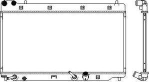 SAKURA Automotive 3211-1029 - Radiator, engine cooling autospares.lv