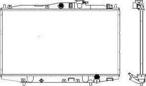 SAKURA Automotive 3211-1024 - Radiator, engine cooling autospares.lv