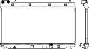 SAKURA Automotive 3211-1026 - Radiator, engine cooling autospares.lv