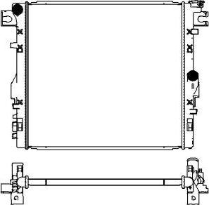 SAKURA Automotive 3231-8501 - Radiator, engine cooling autospares.lv