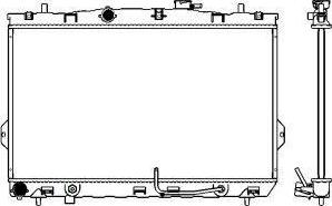 SAKURA Automotive 3221-1005 - Radiator, engine cooling autospares.lv