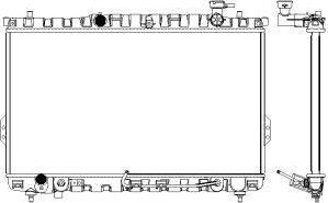 SAKURA Automotive 3221-1006 - Radiator, engine cooling autospares.lv