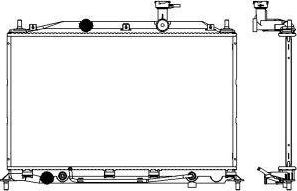 SAKURA Automotive 3221-8501 - Radiator, engine cooling autospares.lv