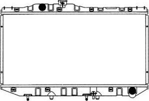 SAKURA Automotive 2461-1019 - Radiator, engine cooling autospares.lv