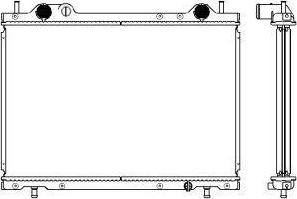 SAKURA Automotive 2152-8501 - Radiator, engine cooling autospares.lv