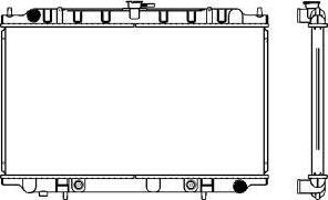 SAKURA Automotive 2252-1001 - Radiator, engine cooling autospares.lv