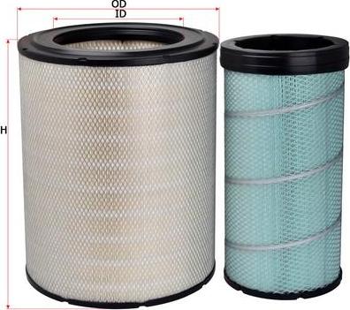 SAKURA Automotive A-5595-S - Air Filter, engine autospares.lv