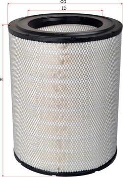 SAKURA Automotive A-5593 - Air Filter, engine autospares.lv