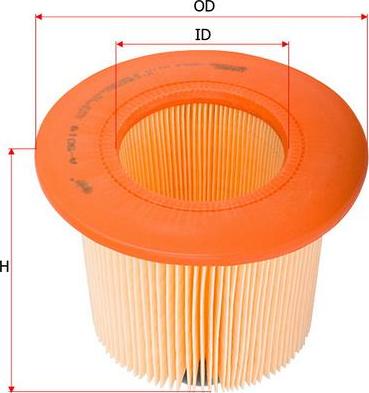 SAKURA Automotive A-5019 - Air Filter, engine autospares.lv