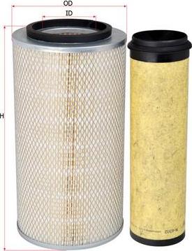 SAKURA Automotive A-6207-S - Air Filter, engine autospares.lv