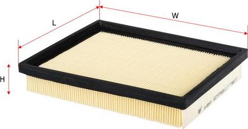 SAKURA Automotive A-8597 - Air Filter, engine autospares.lv