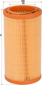 SAKURA Automotive A-2522 - Air Filter, engine autospares.lv