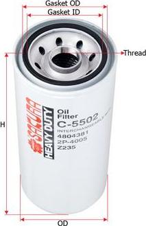 SAKURA Automotive C-5502 - Oil Filter autospares.lv