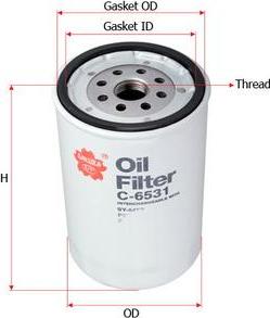 SAKURA Automotive C-6531 - Oil Filter autospares.lv