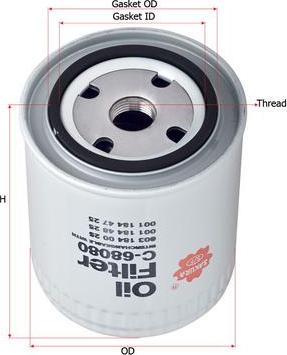 SAKURA Automotive C-68080 - Oil Filter autospares.lv