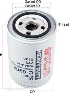 SAKURA Automotive C-6202 - Oil Filter autospares.lv