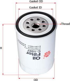 SAKURA Automotive C-1507 - Oil Filter autospares.lv