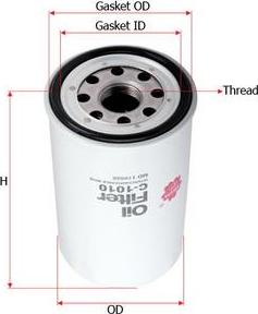 SAKURA Automotive C-1010 - Oil Filter autospares.lv