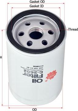 SAKURA Automotive C-2602 - Oil Filter autospares.lv