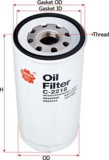 SAKURA Automotive C-2218 - Oil Filter autospares.lv