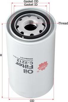 SAKURA Automotive C-2212 - Oil Filter autospares.lv