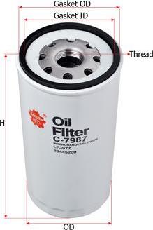 SAKURA Automotive C-7987 - Oil Filter autospares.lv