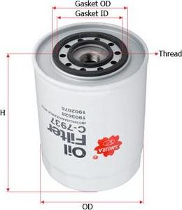 SAKURA Automotive C-7937 - Oil Filter autospares.lv