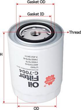 SAKURA Automotive C-7004 - Oil Filter autospares.lv