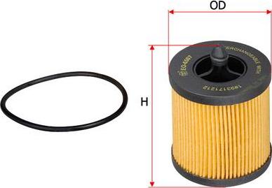 SAKURA Automotive EO-6507 - Oil Filter autospares.lv