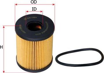 SAKURA Automotive EO-1401 - Oil Filter autospares.lv