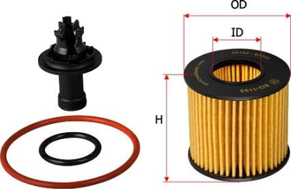 SAKURA Automotive EO-1103 - Oil Filter autospares.lv