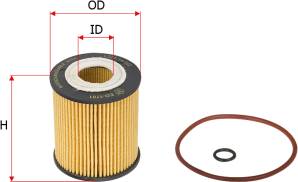 SAKURA Automotive EO-1701 - Oil Filter autospares.lv