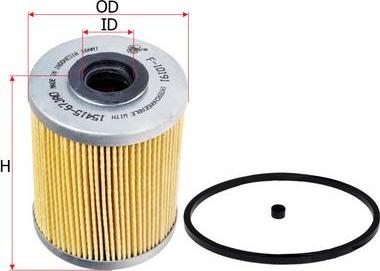 SAKURA Automotive F-10191 - Fuel filter autospares.lv