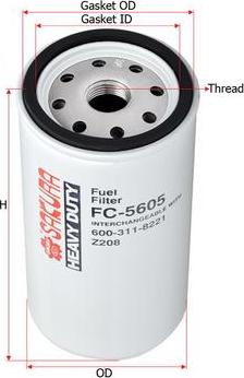 SAKURA Automotive FC-5605 - Fuel filter autospares.lv