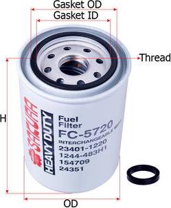 SAKURA Automotive FC-5720 - Fuel filter autospares.lv