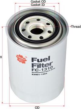 SAKURA Automotive FC-1310 - Fuel filter autospares.lv