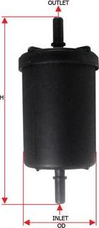 SAKURA Automotive FS-18370 - Fuel filter autospares.lv