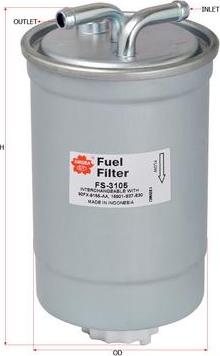 SAKURA Automotive FS-3105 - Fuel filter autospares.lv