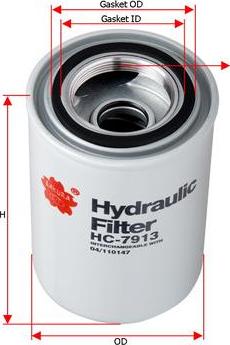 SAKURA Automotive HC-7913 - Filter, operating hydraulics autospares.lv