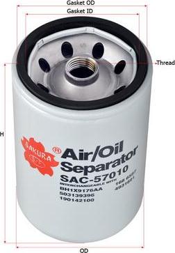SAKURA Automotive SAC-57010 - Oil Trap, crankcase breather autospares.lv