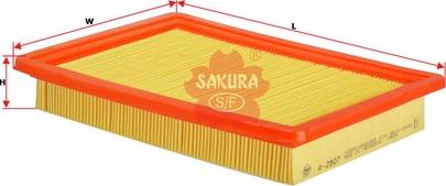 Sakura Filters AU FA-2807 - Air Filter, engine autospares.lv