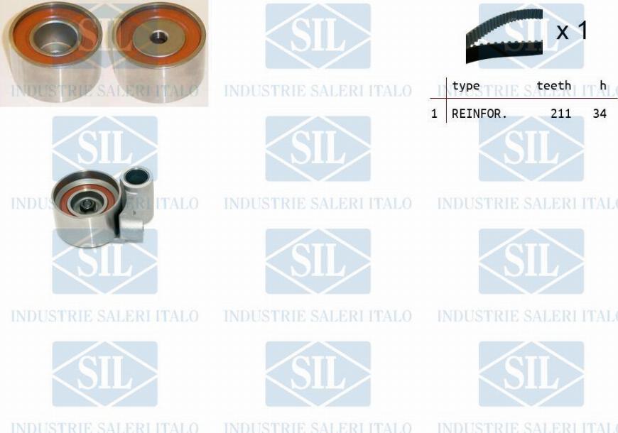 Saleri SIL TK1494 - Timing Belt Set autospares.lv