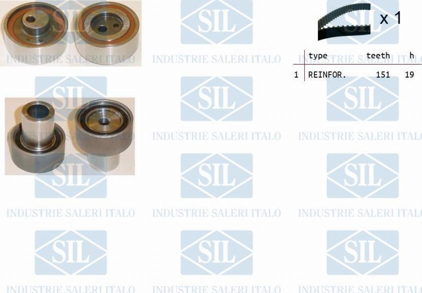Saleri SIL TK1490 - Timing Belt Set autospares.lv