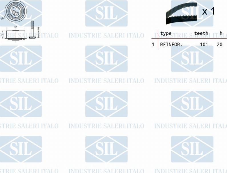 Saleri SIL TK1493 - Timing Belt Set autospares.lv