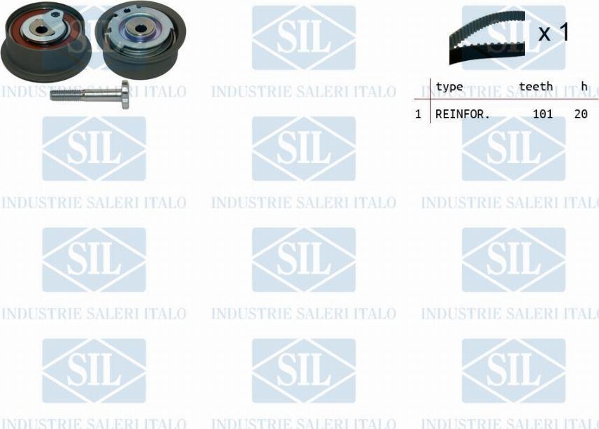 Saleri SIL TK1493 - Timing Belt Set autospares.lv